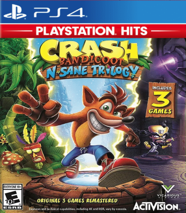 Crash Bandicoot N. Sane Trilogy – Mídia Digital – PS4