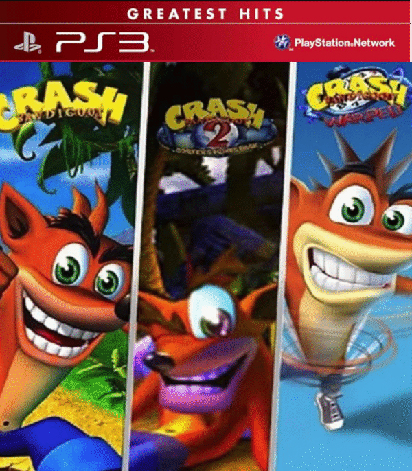 Crash Bandicoot Trilogy (Crash 1, 2 e 3) – Mídia Digital – PS3