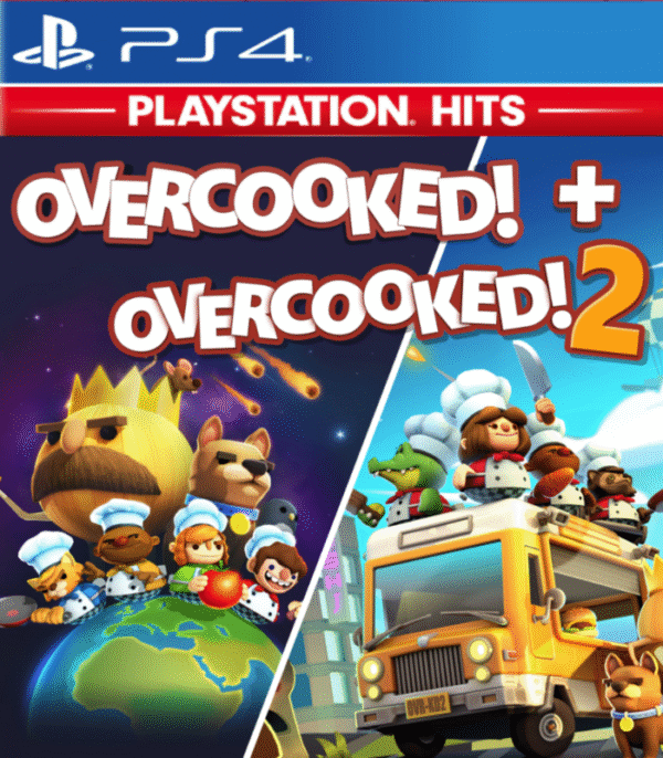 Overcooked 1 & 2 – Mídia Digital – PS4