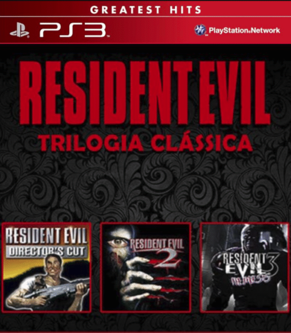 Resident Evil Trilogia Clássica (1, 2 e 3) – Mídia Digital – PS3