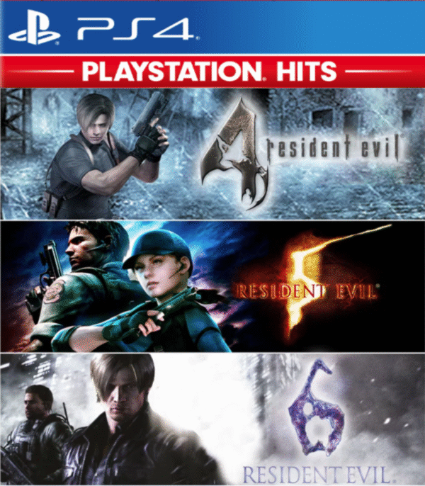 Resident Evil Triple Pack (4, 5 e 6) – Mídia Digital – PS4