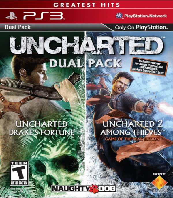 Uncharted Dual Pack (1 e 2) – Mídia Digital – PS3
